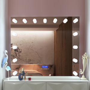 MDF Base Bluetooth Hollywood LED Bulb Desktop Vanity Makeup Mirror
