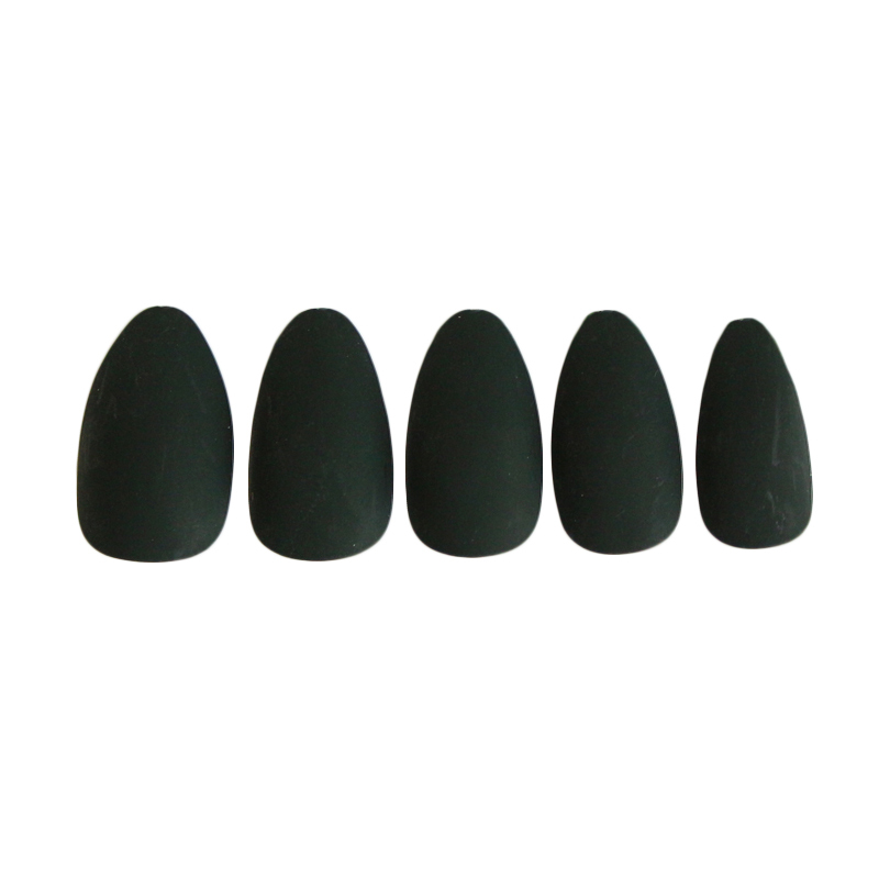 LD003-M813 Ladybird faux nails 24pcs/box salmond matte pure color with glue