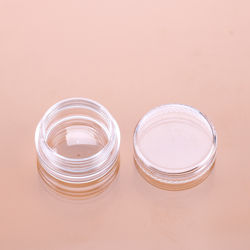 3g small nail polish loose powder bottle clear empty custom design eyeshadow jar for glitter 