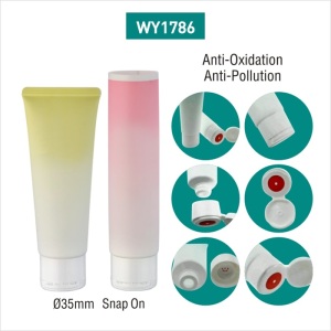 cosmetic packaging plastic tube gradient color cream tube packaging 