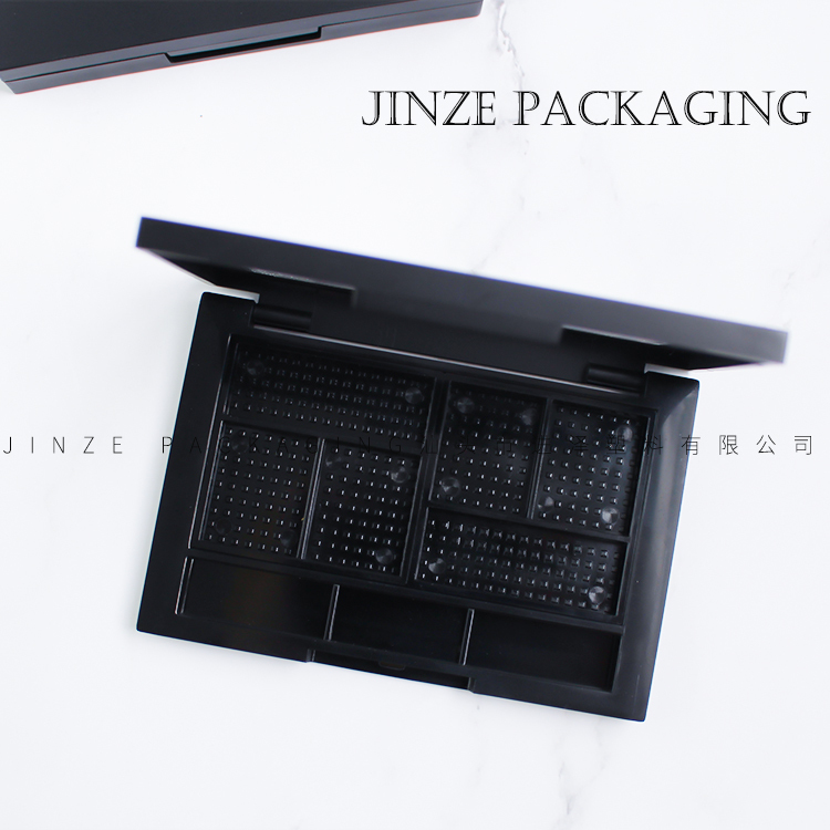 6 color empty makeup eyeshadow palette packaging case 
