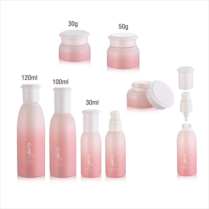 Winpack Top Selling Pink Color Small Lotion Pump Bottles With Pump 