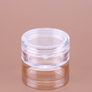 3g small nail polish loose powder bottle clear empty custom design eyeshadow jar for glitter 