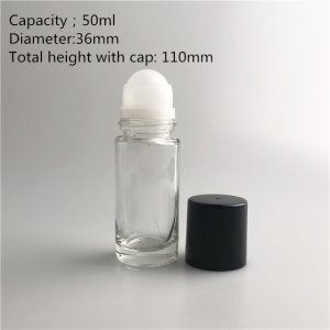 Essential oil rollers 50ml glass bottles 