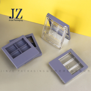 jinze empty 3 or 4 colors eyeshadow palette packaging compact powder case 