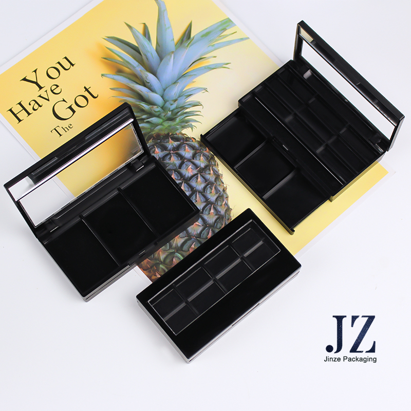 jinze multifunction compact powder case empty eyeshadow palettes packaging wholesale 6/11/12 color 