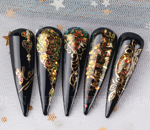 High Quality Import Nail Transfer Foil Sticker  Starry Solid  Paper 