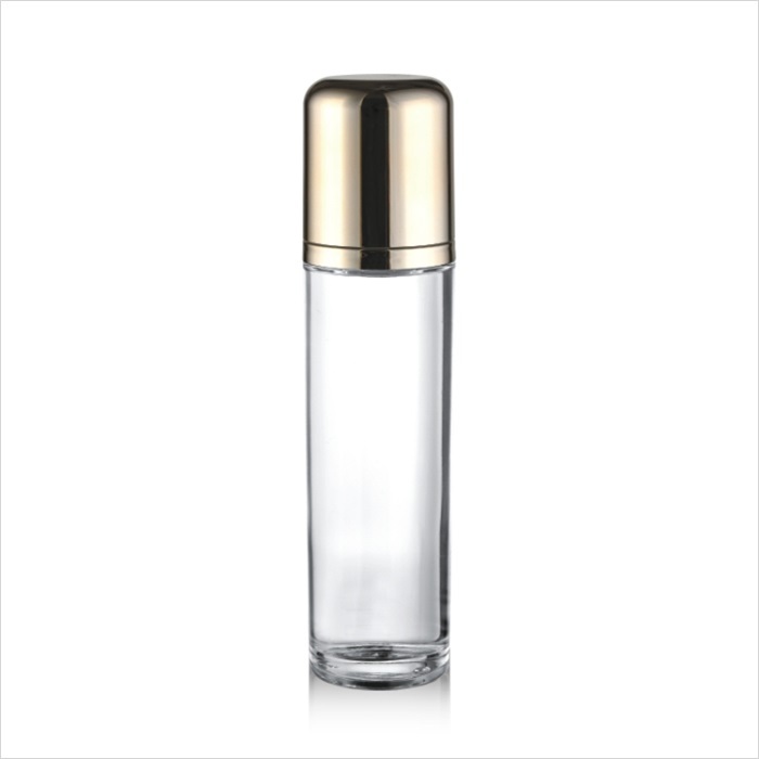 New design 40ml 100ml 120ml clear crystal round lotion bottle 