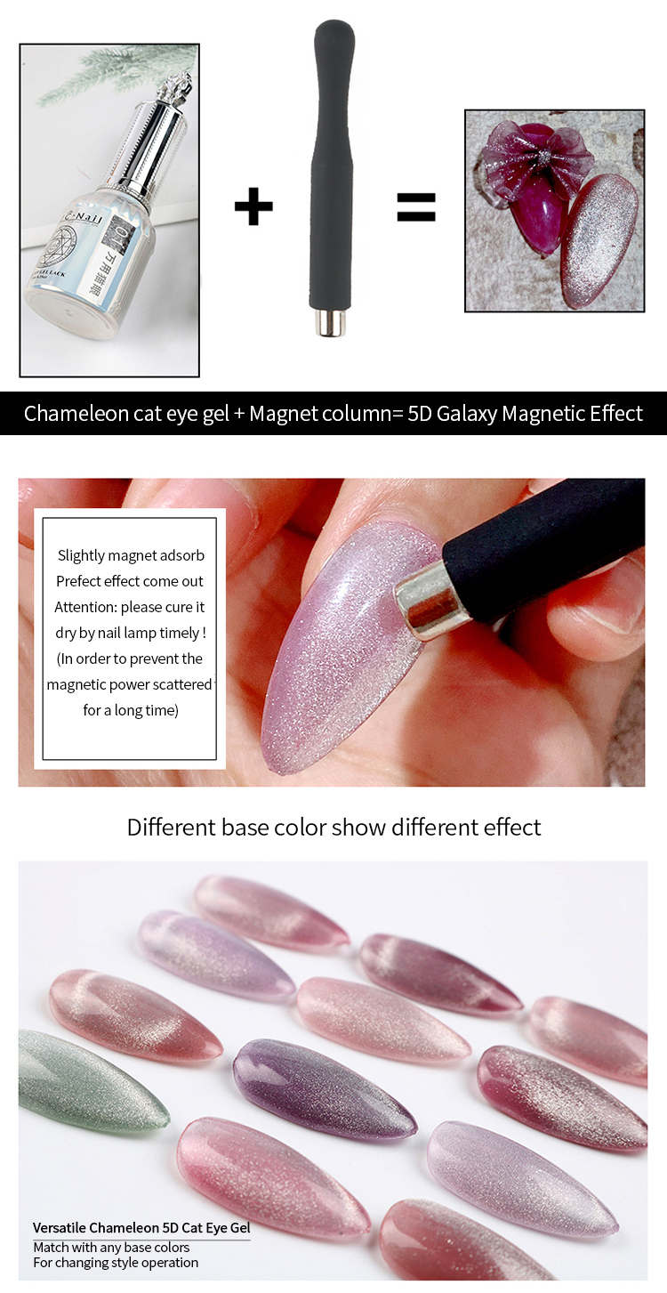 Hot sale 2020 magnet 9d magnetic nail polish cat eye gel 
