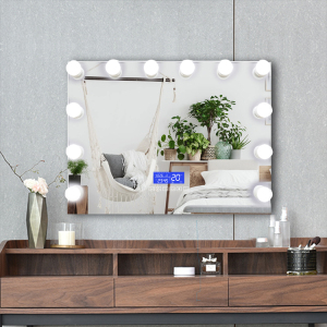 Hollywood LED Bulbs Wall Vanity Mirror with Bluetooth for Salon and Home Makeup