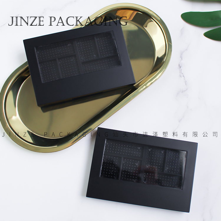 6 color empty makeup eyeshadow palette packaging case 