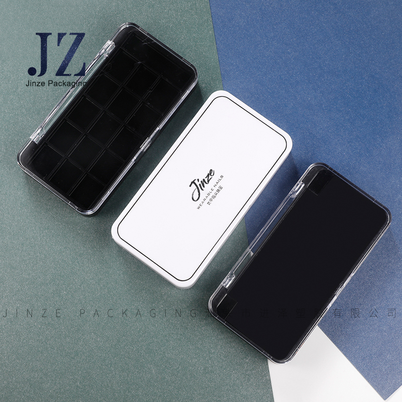 jinze white and black square eyeshadow palette packaging jewellery box 