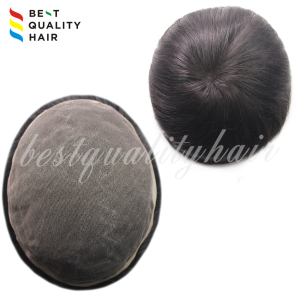 Wholesale stock 100% indian remy hair men toupee, full lace base hair piece