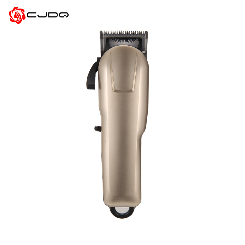 Professional rechargeable hair clipper with transparent cover for barber use