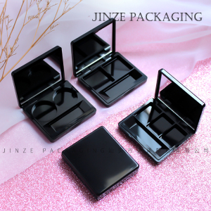 personalized makeup packaging square empty eyeshadow pan case 