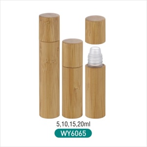 10ml 15ml 20ml 30ml eco friendly bamboo roll on bottle cosmetic packaging 