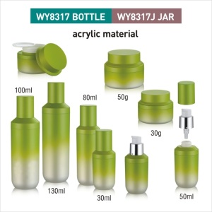 cosmetic glass gradient glod color lotion bottles with pump 40ml 100ml 120ml 