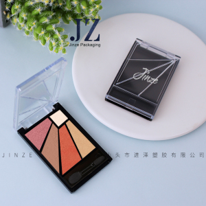 jinze 5 colors transparent cover eyeshadow packaging case pan 