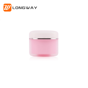 factory custom round empty packaging double wall plastic cosmetic jars products-8 oz / 250ml PET plastic cosmetic jars