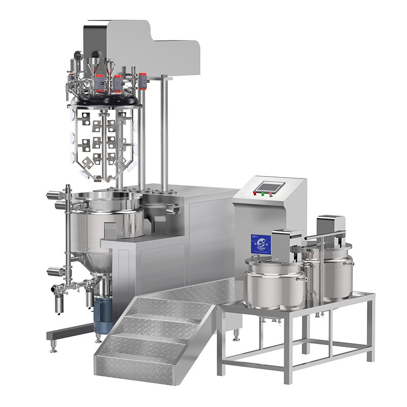 200L High Speed Vacuum Emulsifying Mixer With Internal And External Circulation 