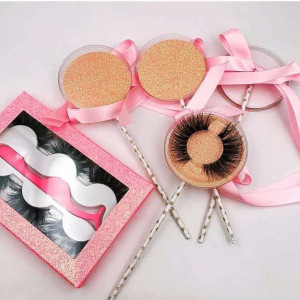 100% Mink Fur False Eyelashes Wholesale Private Label Free Sample mink eyelash