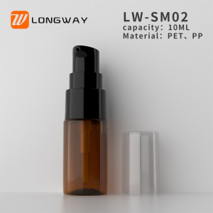 10ML clear perfume serum square shoulder dropper bottle for cosmetic packaging