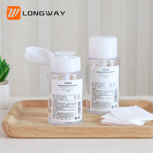 OEM High Quality 150ml Clear Flip Cap Plastic PETG Empty Discharge Makeup Oil Water Toner Bottles