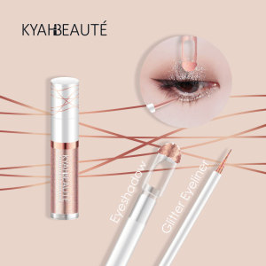 KYAHBEAUTE 2 in 1 Eye Make-up Cosmetic Dual Function Waterproof Eye Shadow Liquid Glitter Eyeliner Eyeshadow
