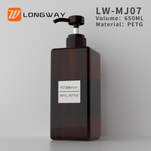 650ml Large Empty Cosmetic PETG Bottle With Big Dosage Pumps Sample Available products