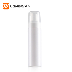 White Clear Foaming Soap Bottle 200ml PET Plastic Dispenser Pump Bottle Foam Bottle