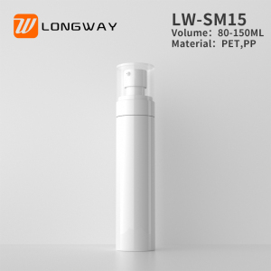 factory price plastic pet material cosmetic packaging for body lotion /face cream