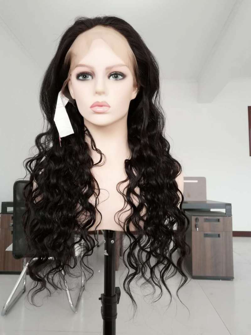 Wholesale Cheap Price 10A Unprocessed Brazilian Virgin Hair Full Lace Human Hair Wigs Kinky Curly Lace Front Wig with Baby Hair 