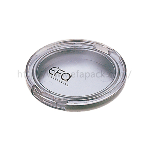 Competitive Makeup Plastic Empty Round Compact with Clear Lid