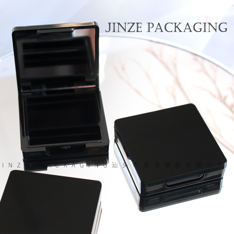 plastic square wholesale makeup eyeshadow palette packaging pan case