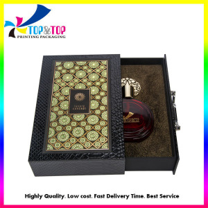 Custom Luxury Rigid Drawer Perfume Box with Handle