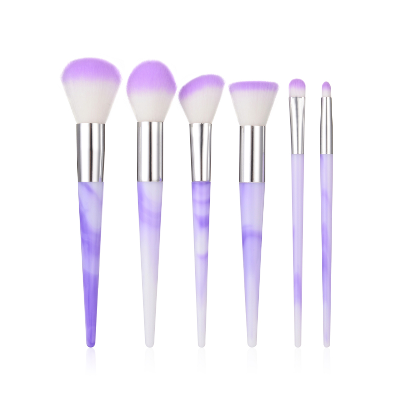 6pcs dream colors of different effect with Eco-friendly makeup brush