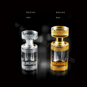 Custom Arabic Fancy Square Empty Luxury Crystal Spray Glass Perfume Bottles
