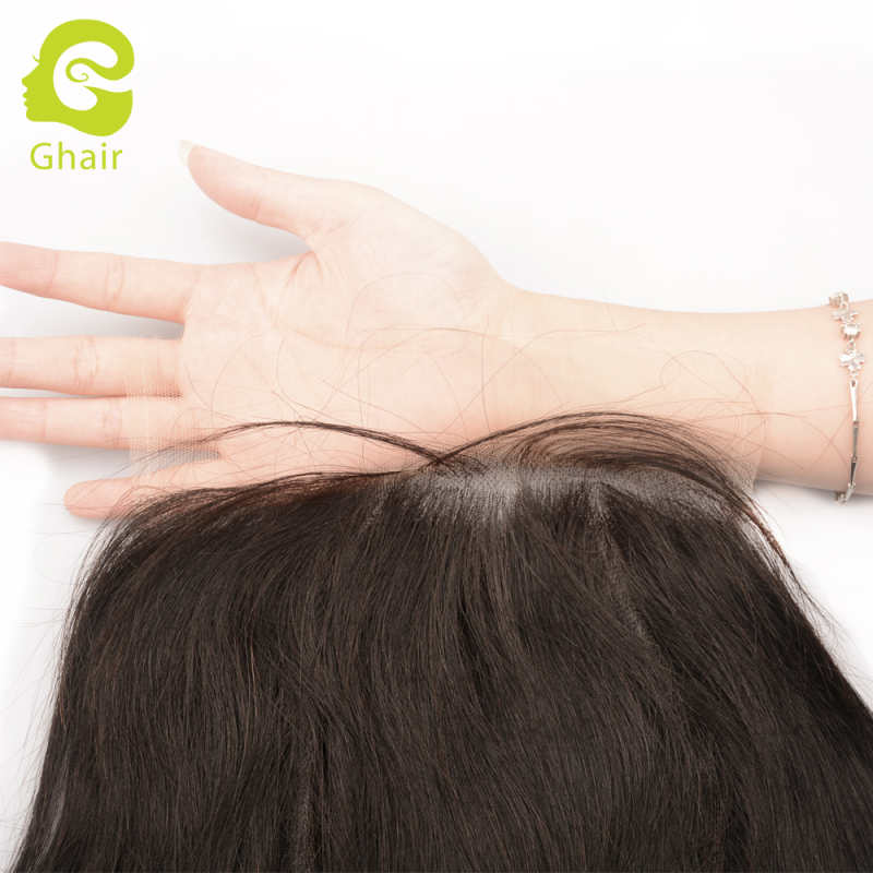 Ghair wholesale 9A+ 7x7 HD Lace closures raw virgin human hair body wave 1B# 10"-20"