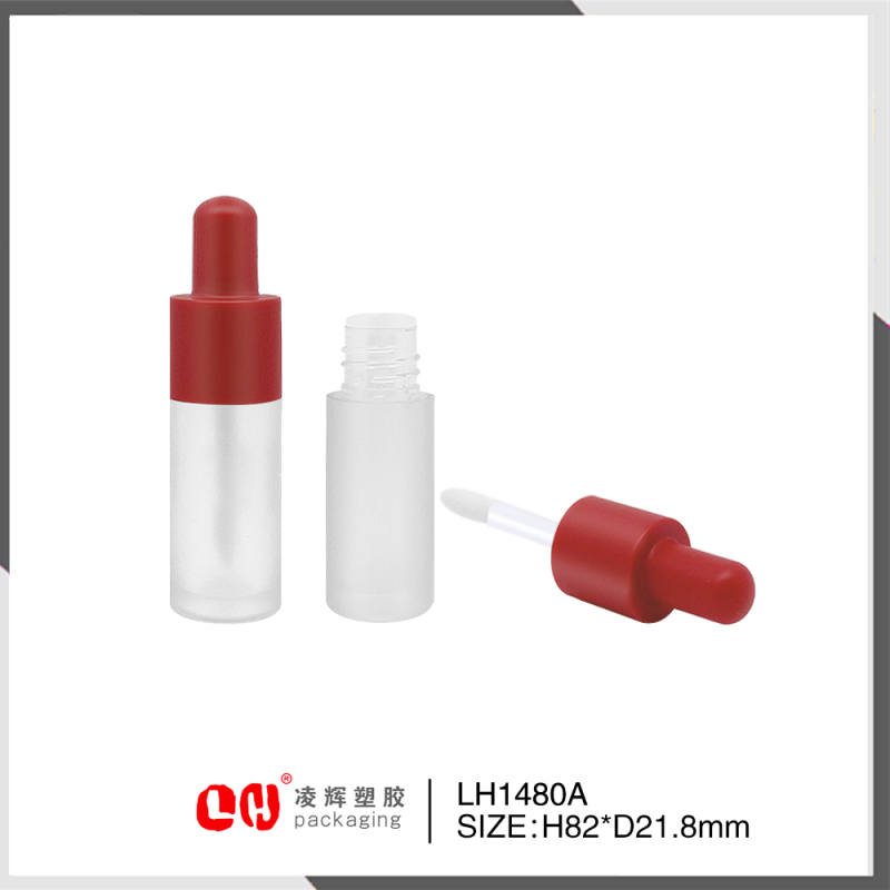 Conch shape empty lipglaze packaging cosmetic plastic tube 