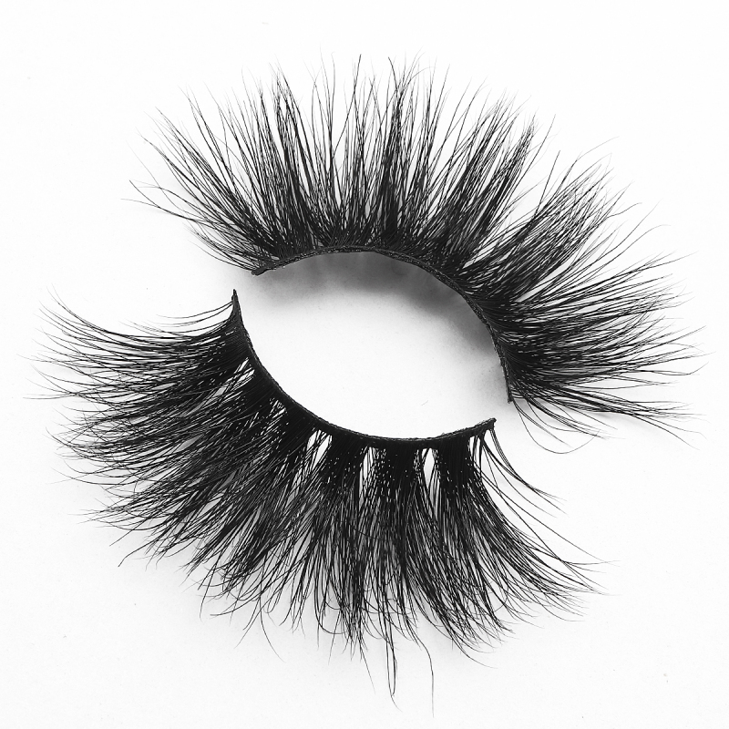 25mm3 pairs eyelshes with tweezer Wholesale Create Your Own Brand Faux Mink Lashes Private Label Lashes