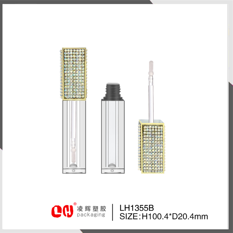Slim cosmetic packaging container customzied design for lipgloss 