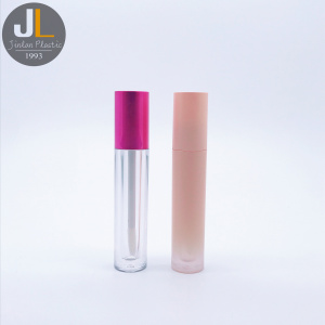 3.5ml Wholesale Empty Round Cute Purple Lip Gloss Tubes with Brush