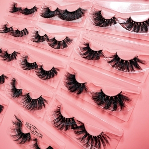 wholesale custom lash box 3d bottom full strip mink lashes dramatic mink eyelashes vendors 3d 25mm mink eyelash