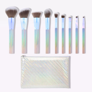 Coloured Rainbow beautiful ombre makeup brush set for full face