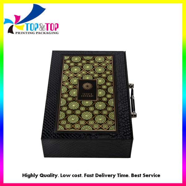 Custom Luxury Rigid Drawer Perfume Box with Handle
