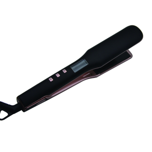 Hot Professional 2in1Curler LCD Digital Display private label flat iron Electric Hair Straightener Brush Hair Straightener 