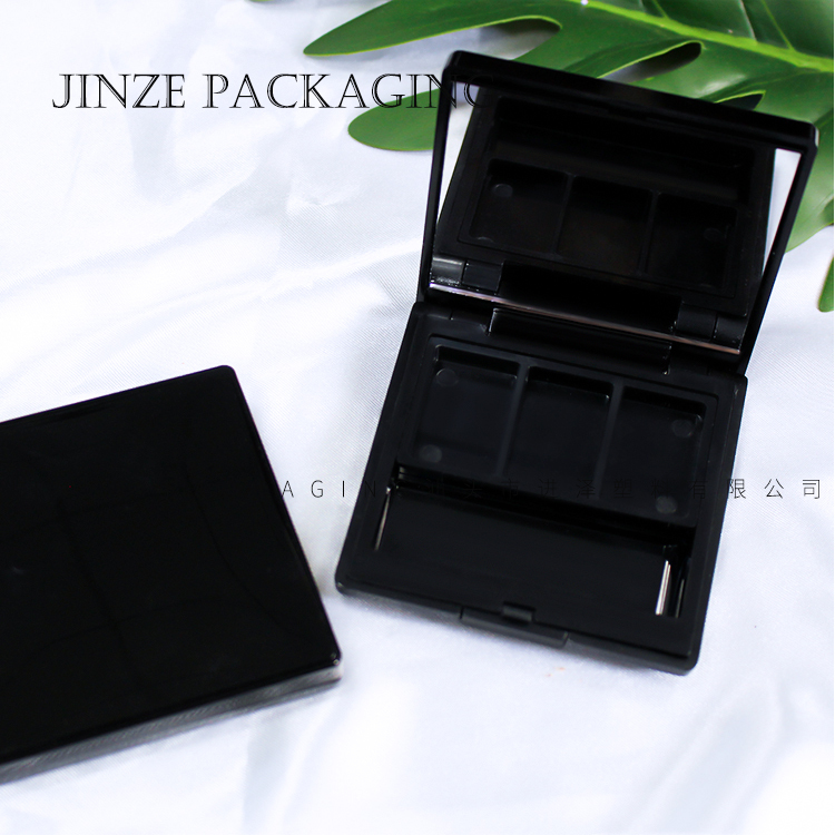 Best quality luxury plastic multi color eyeshadow palette packaging pan case 