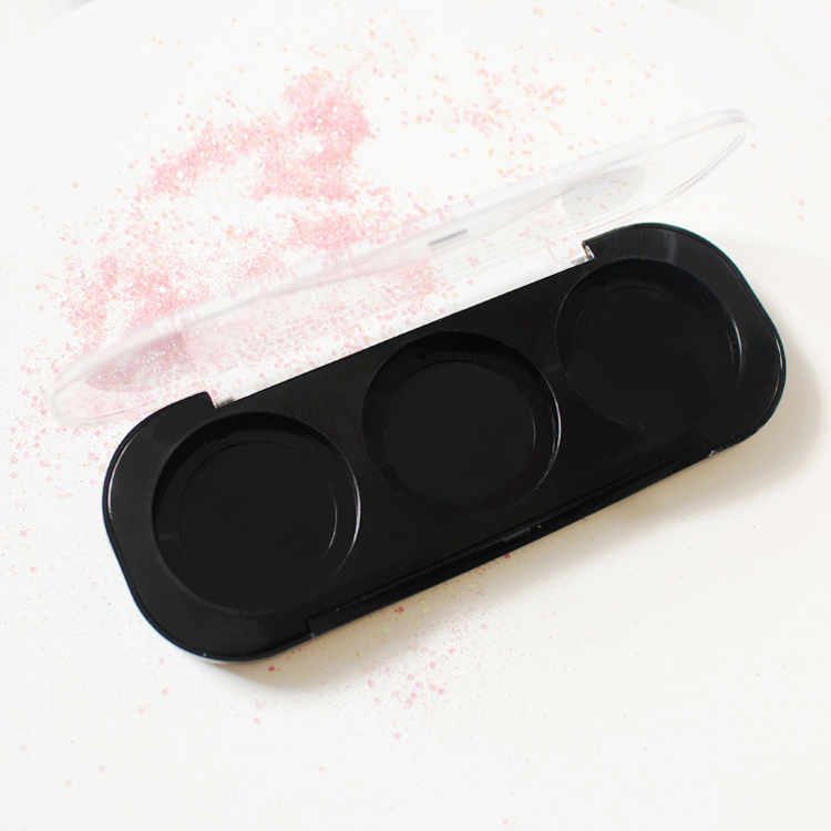 cheap cosmetic packaging empty eyeshadow palette case pan 