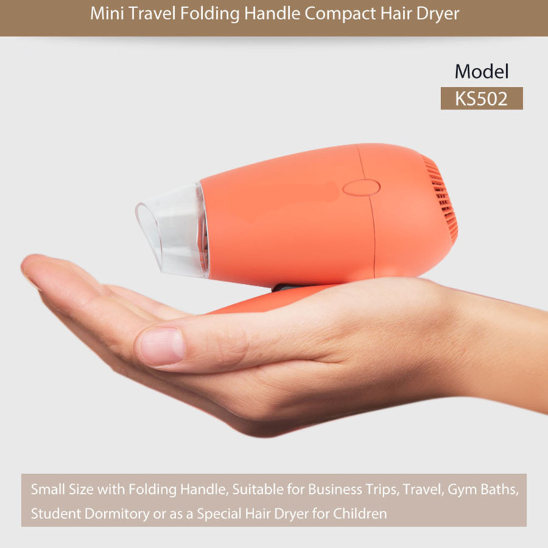 Travel Kit Mini Size Foldable Hair Dryer Automatic Dual Voltages