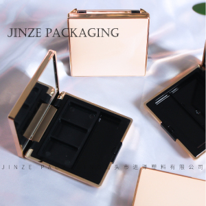 Best quality luxury plastic multi color eyeshadow palette packaging pan case 